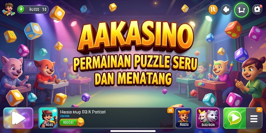 Tampilan menarik dari gameplay Puzzle AAKASINO