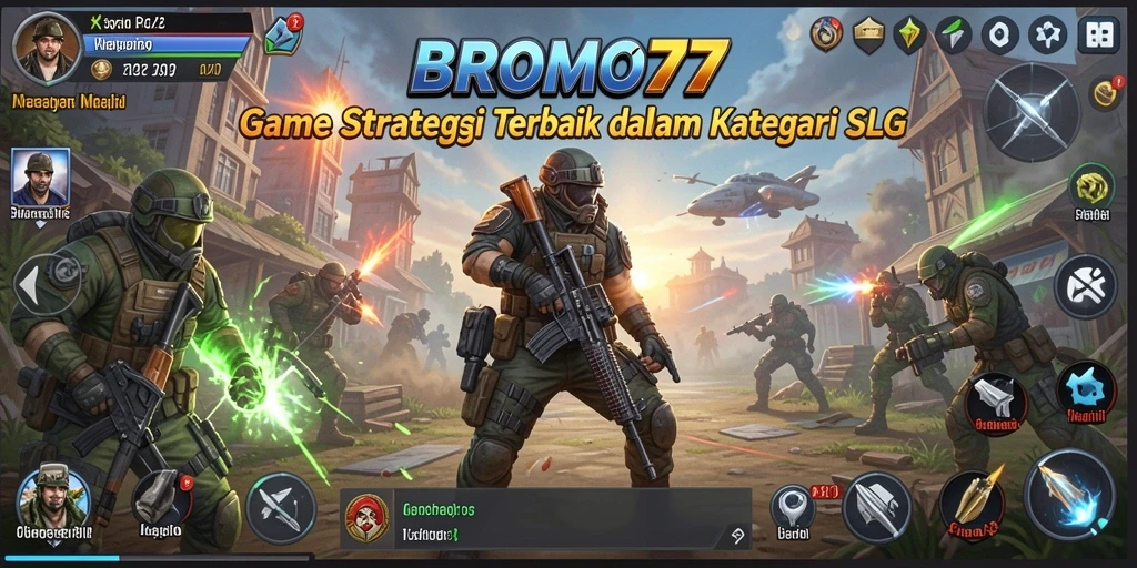 Tampilan gameplay BROMO77 yang mendebarkan dan strategis.