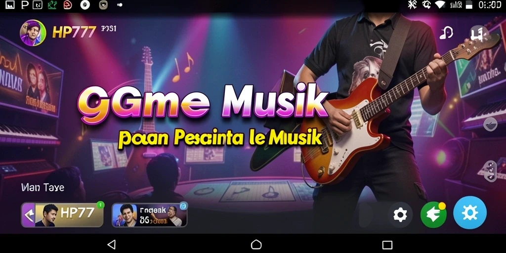 Tampilan gameplay HP777 yang seru dan interaktif dalam musik.