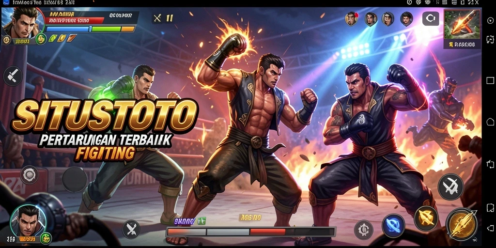 Tampilan gameplay mendebarkan dari SITUSTOTO saat bertarung.
