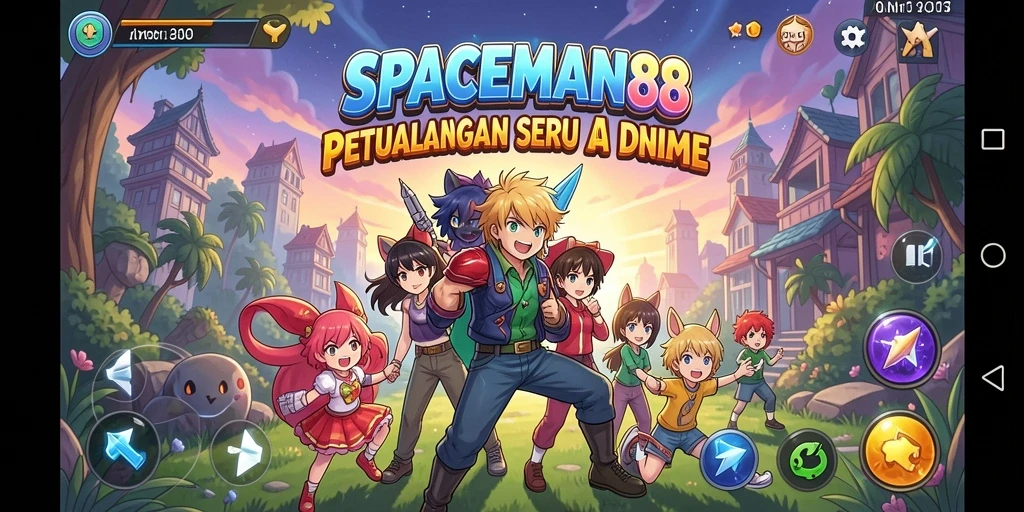 Tampilan gameplay seru SPACEMAN88 dengan karakter anime yang menarik.